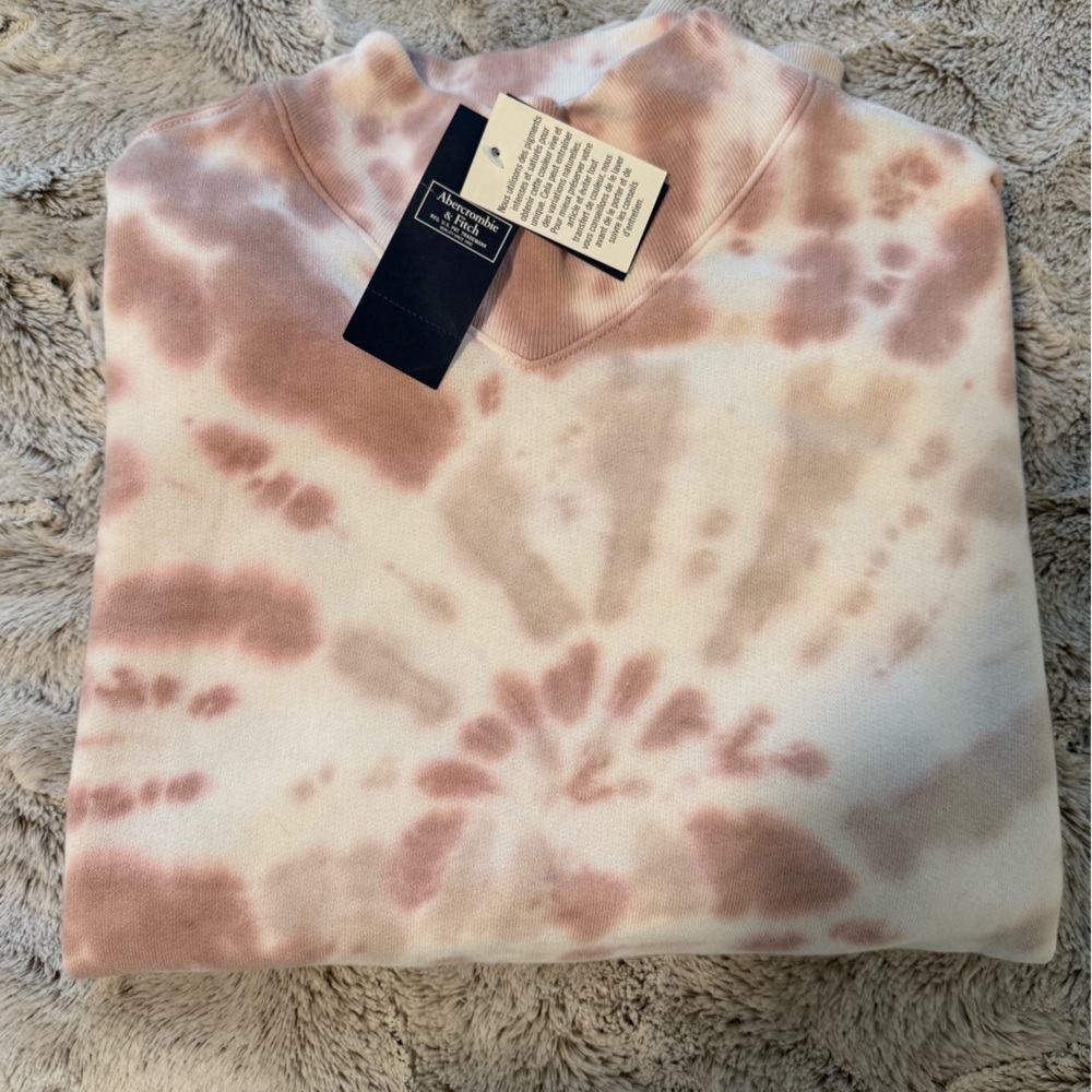 Abercrombie & Fitch Pink Tie-Dye Hoodie